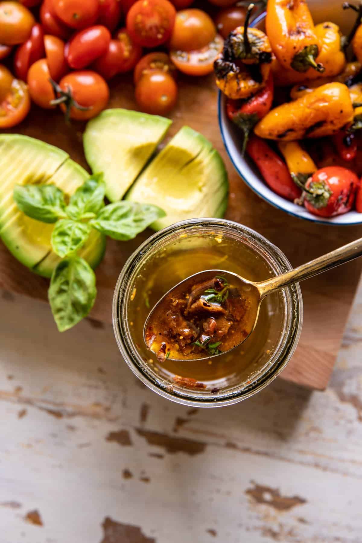 Summer Chicken Salad with Hot Bacon Dressing | halfbakedharvest.com