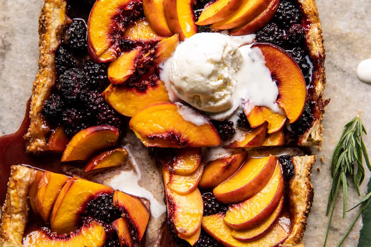 Blackberry Peach Galette | halfbakedharvest.com