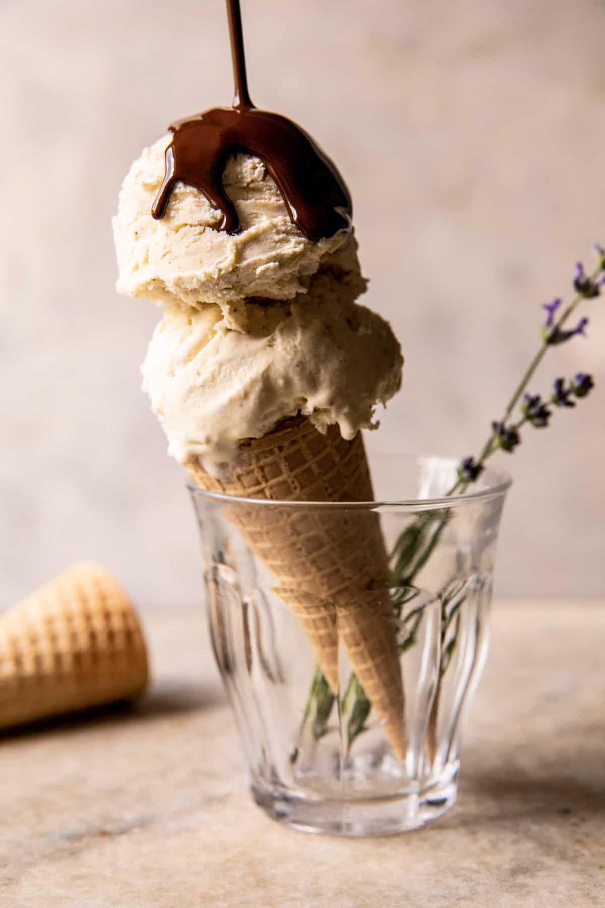 No Churn Vanilla Bean Olive Oil Ice Cream | halfbakedharvest.com