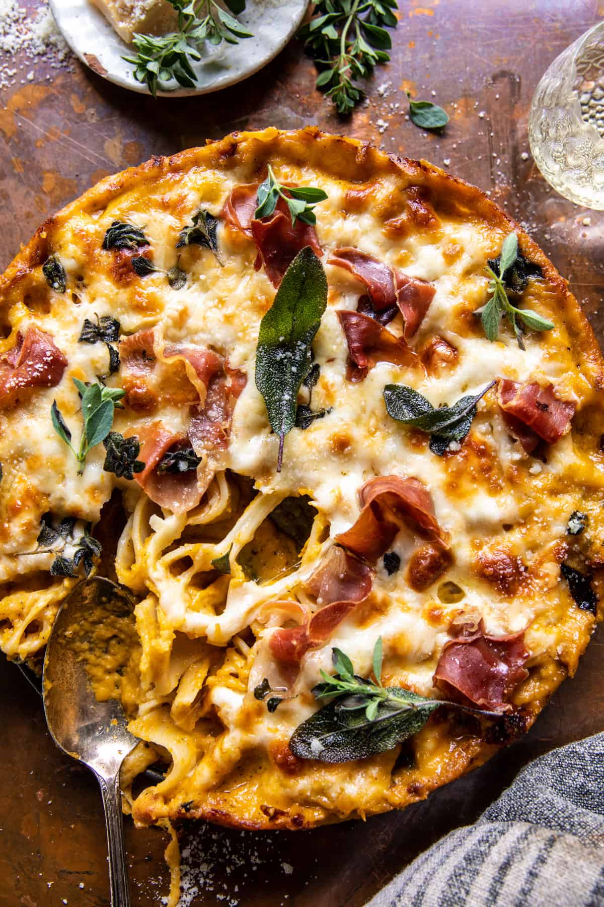 Butternut Squash Rigatoni Pasta Pie | halfbakedharvest.com