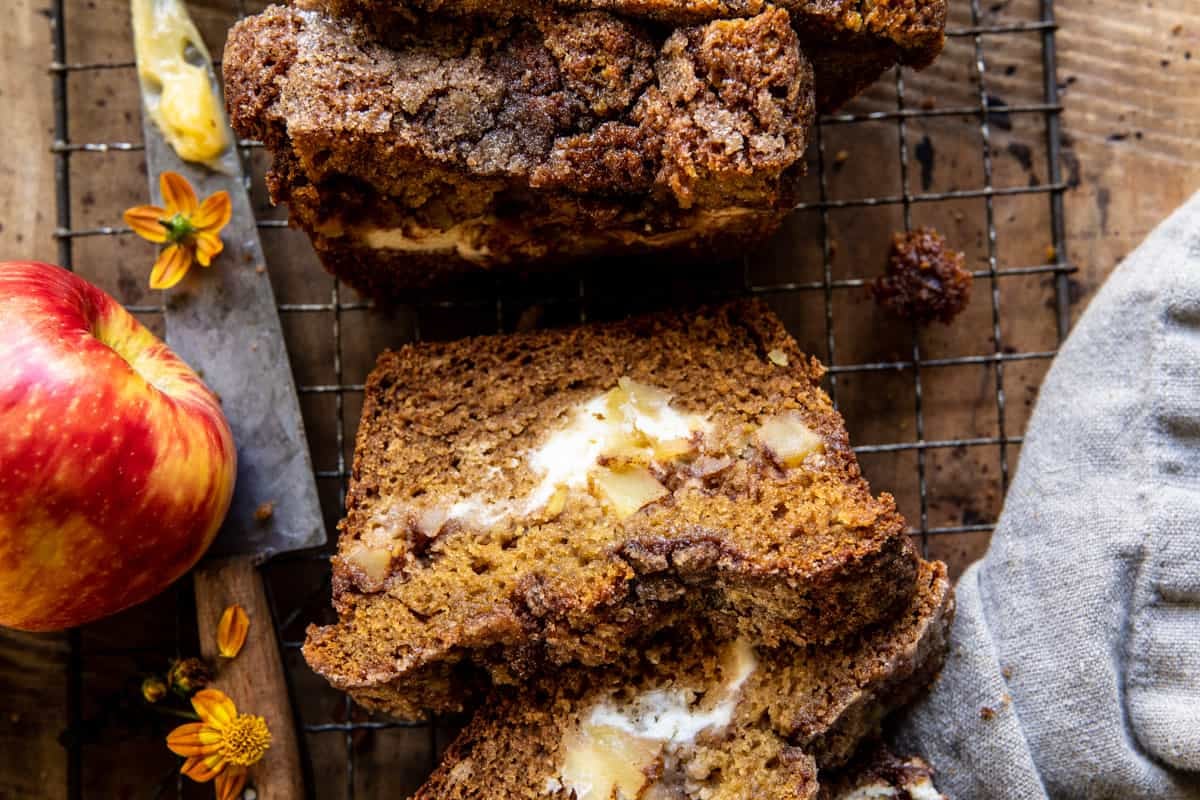 Cinnamon Sugar Swirled Apple Butter Bread | halfbakedharvest.com