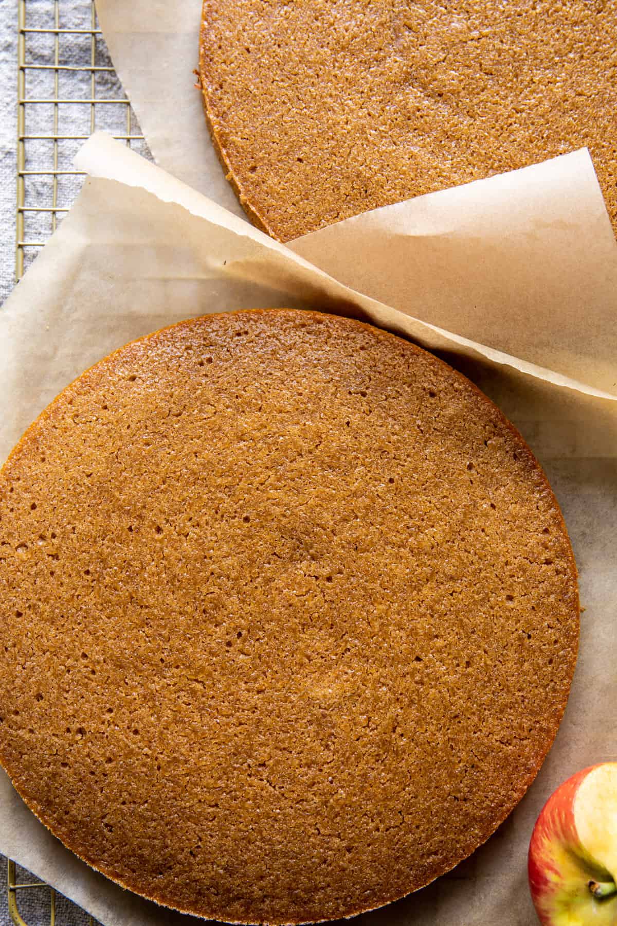 Old Fashioned Caramel Apple Butter Cake with Chocolate Frosting | halfbakedharvest.com