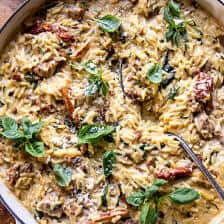 One Pot Creamy Sun-Dried Tomato Orzo | halfbakedharvest.com