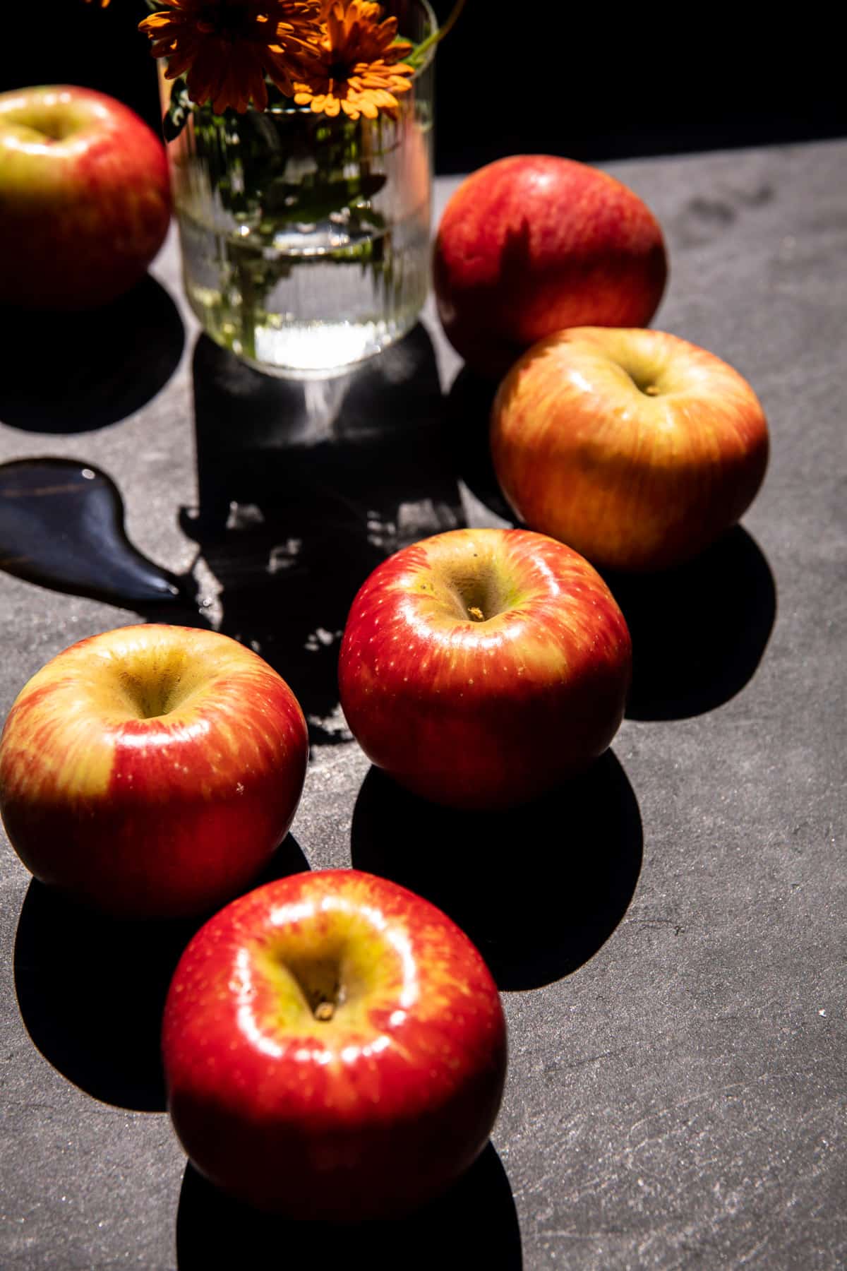 Sweet and Salty Healthier Caramel Apples | halfbakedharvest.com