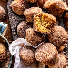 Baked Cinnamon Sugar Apple Cider Doughnut Holes | halfbakedharvest.com