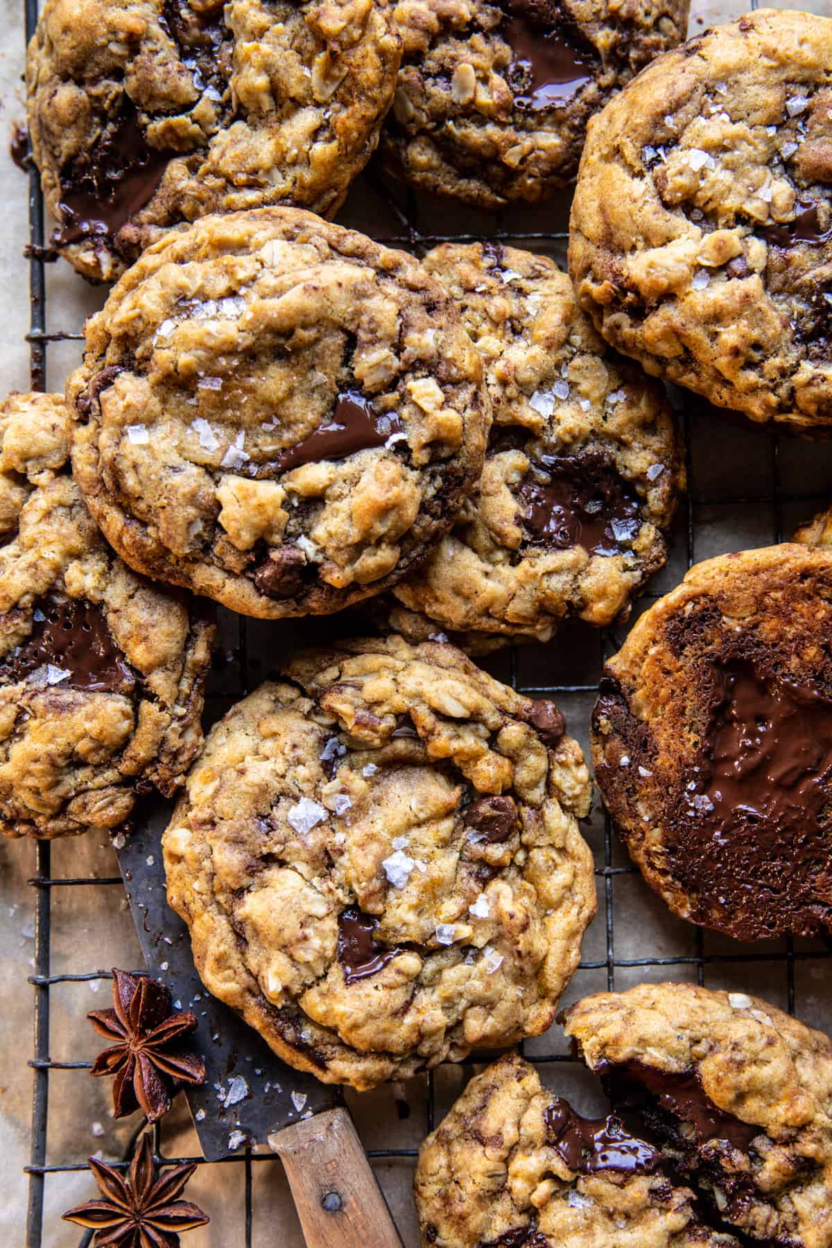 Brown Butter Pumpkin Oatmeal Chocolate Chip Cookies | halfbakedharvest.com