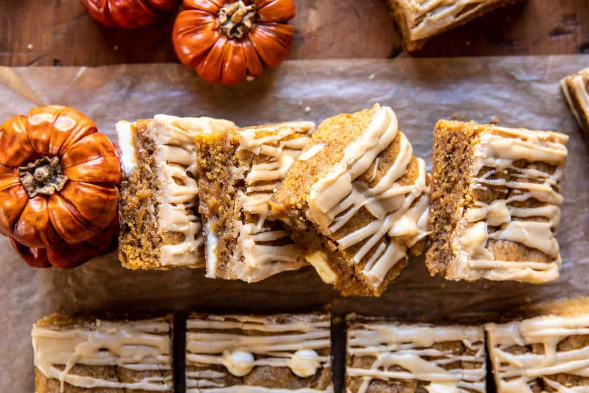 Brown Sugar Maple Pumpkin Butter Bars | halfbakedharvest.com