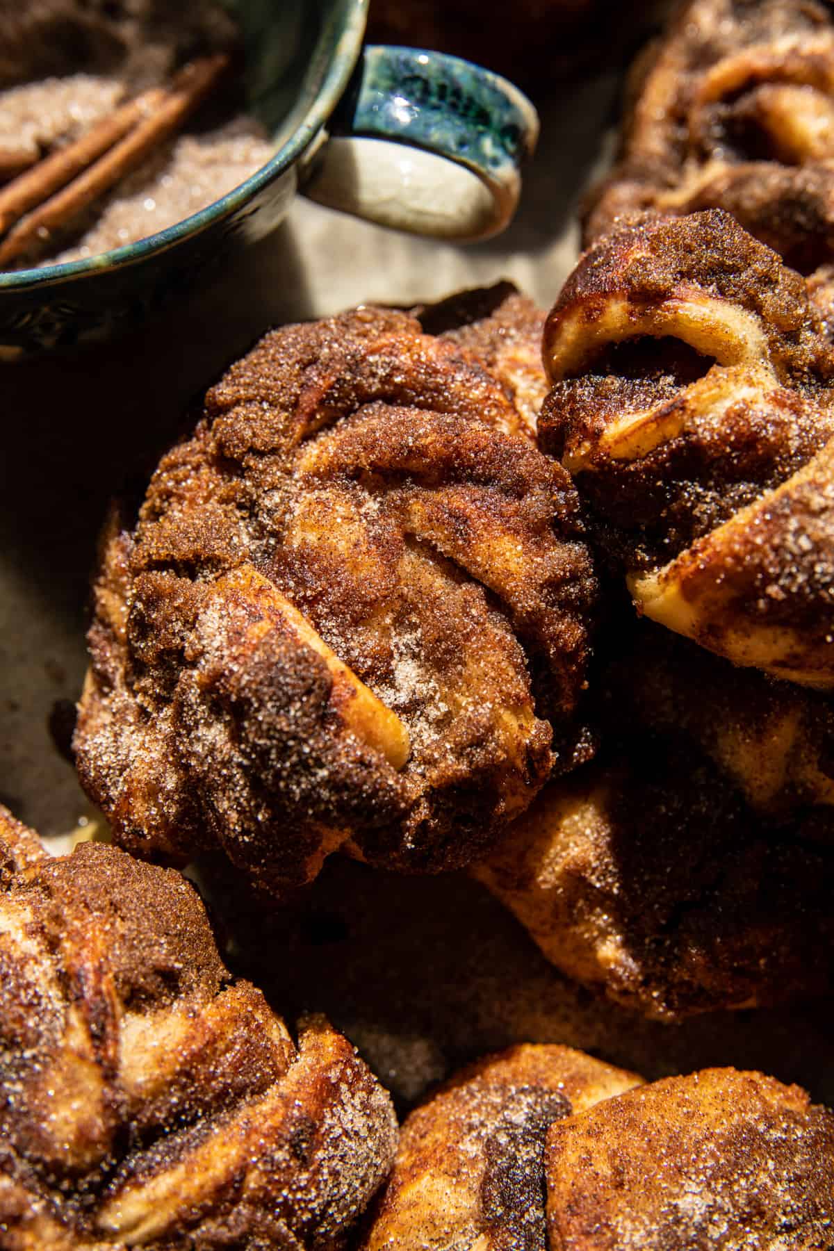 Cinnamon Crunch Apple Butter Soft Pretzel Knots | halfbakedharvest.com
