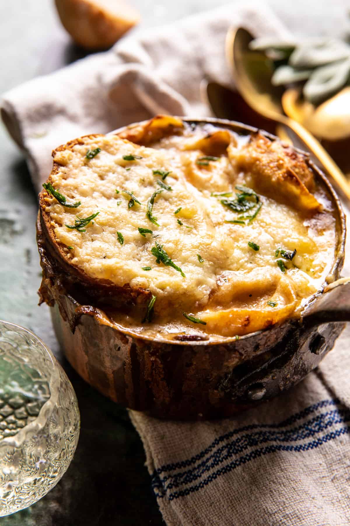 Creamy Tortellini French Onion Soup | halfbakedharvest.com