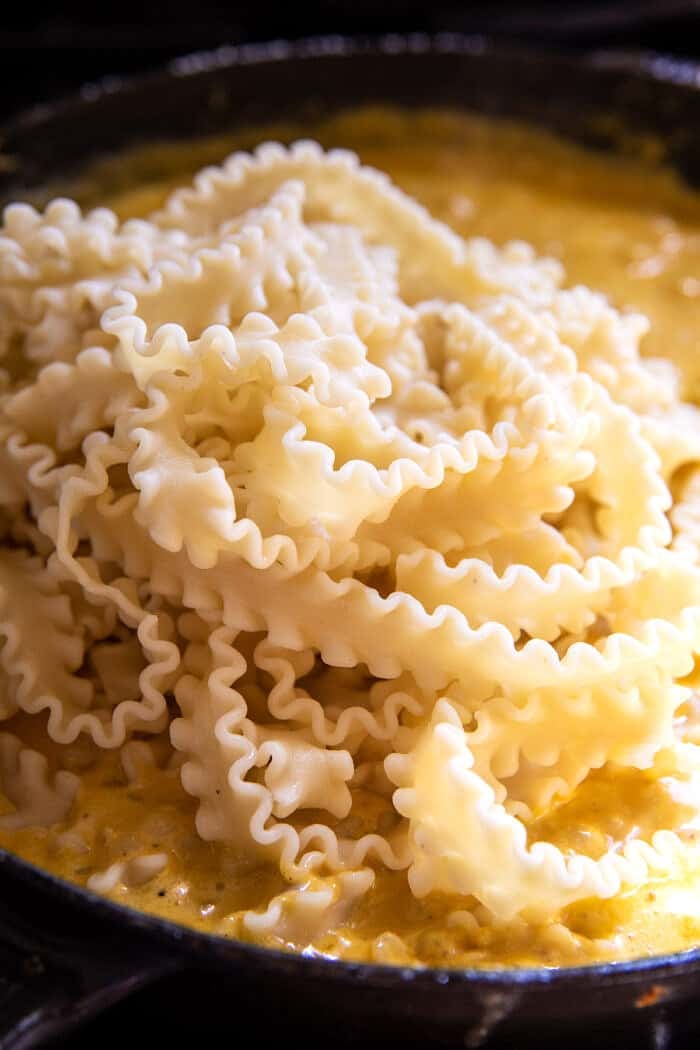 Sage Brown Butter Pumpkin Pasta Alfredo | halfbakedharvest.com