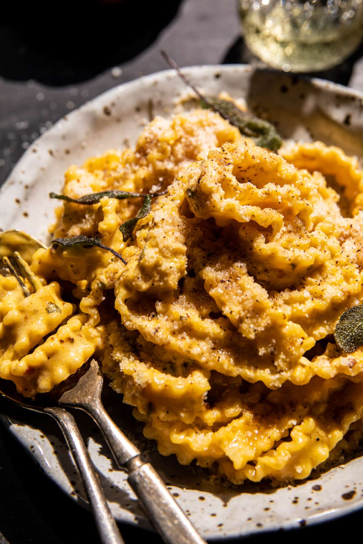 Sage Brown Butter Pumpkin Pasta Alfredo | halfbakedharvest.com