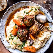 Crockpot Coq au Vin Meatballs | halfbakedharvest.com