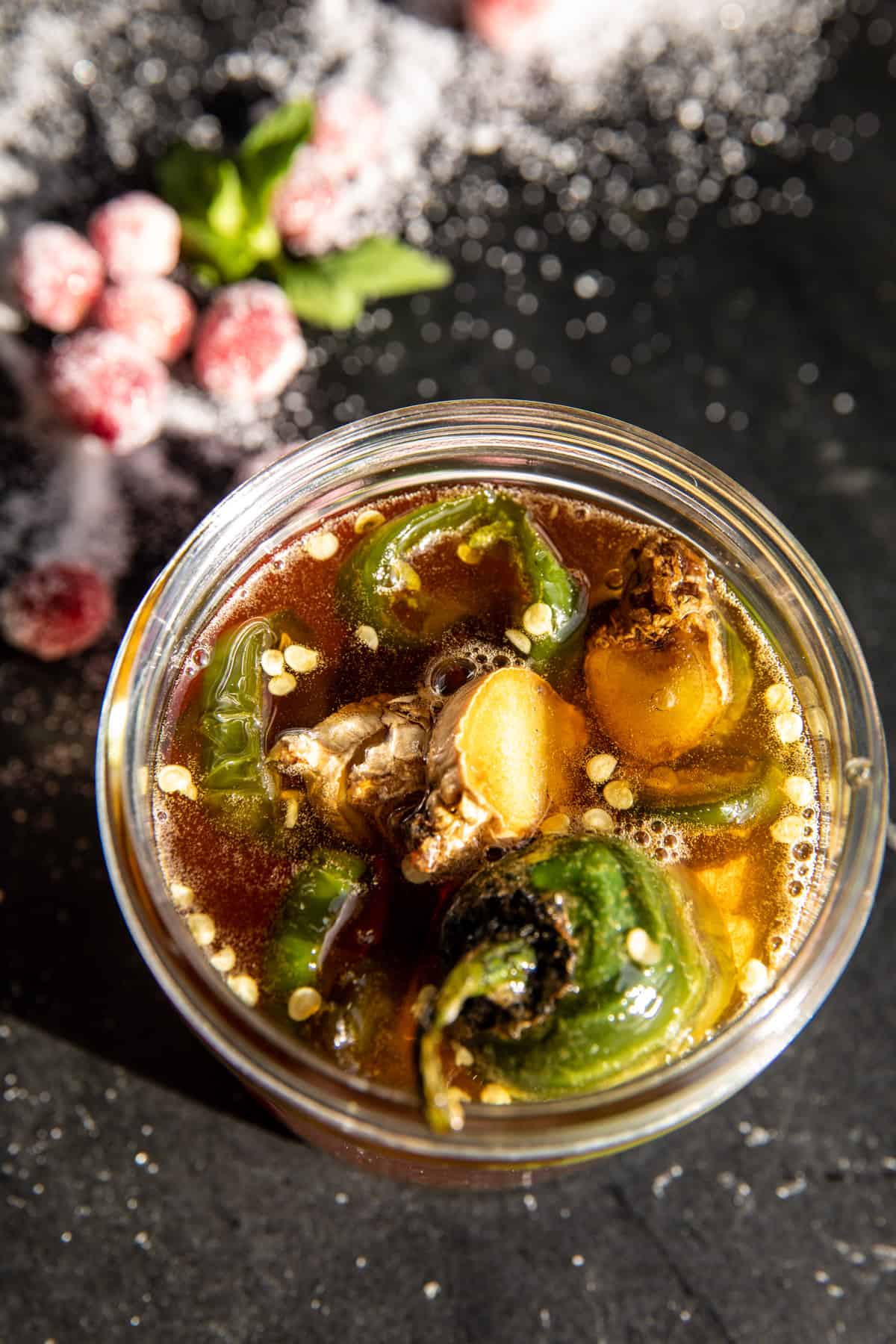 Spicy Sweet Holiday Storm Cocktail | halfbakedharvest.com