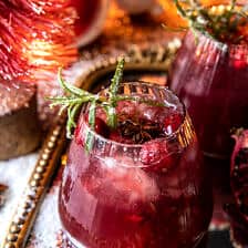 Christmas Pomegranate Punch (+ mocktail) | halfbakedharvest.com