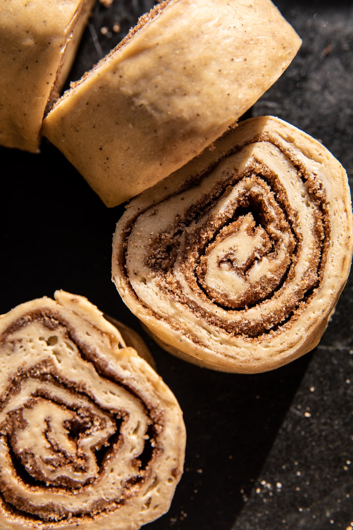 Fluffy Christmas Cinnamon Rolls with Caramel Cream Cheese Icing | halfbakedharvest.com