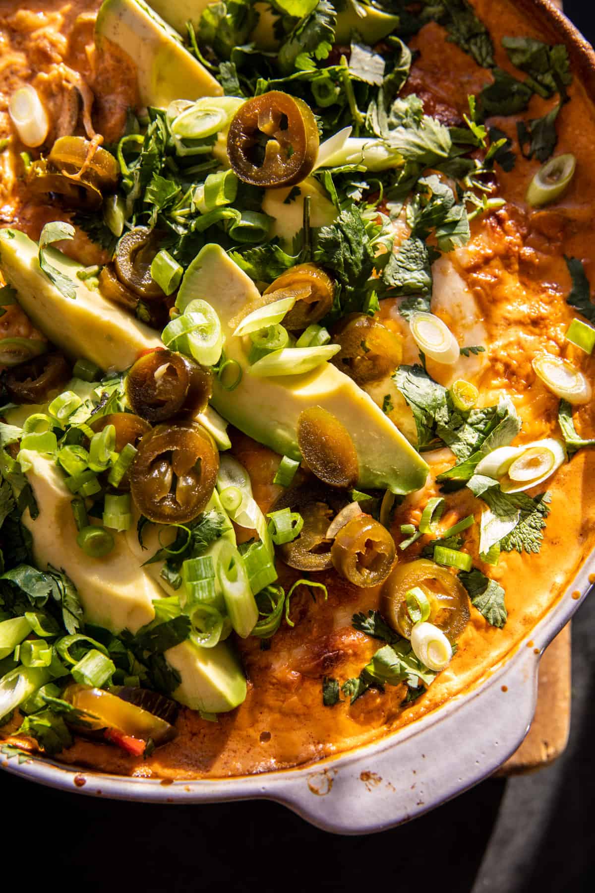 Hot Chicken Enchilada Bean Dip | halfbakedharvest.com