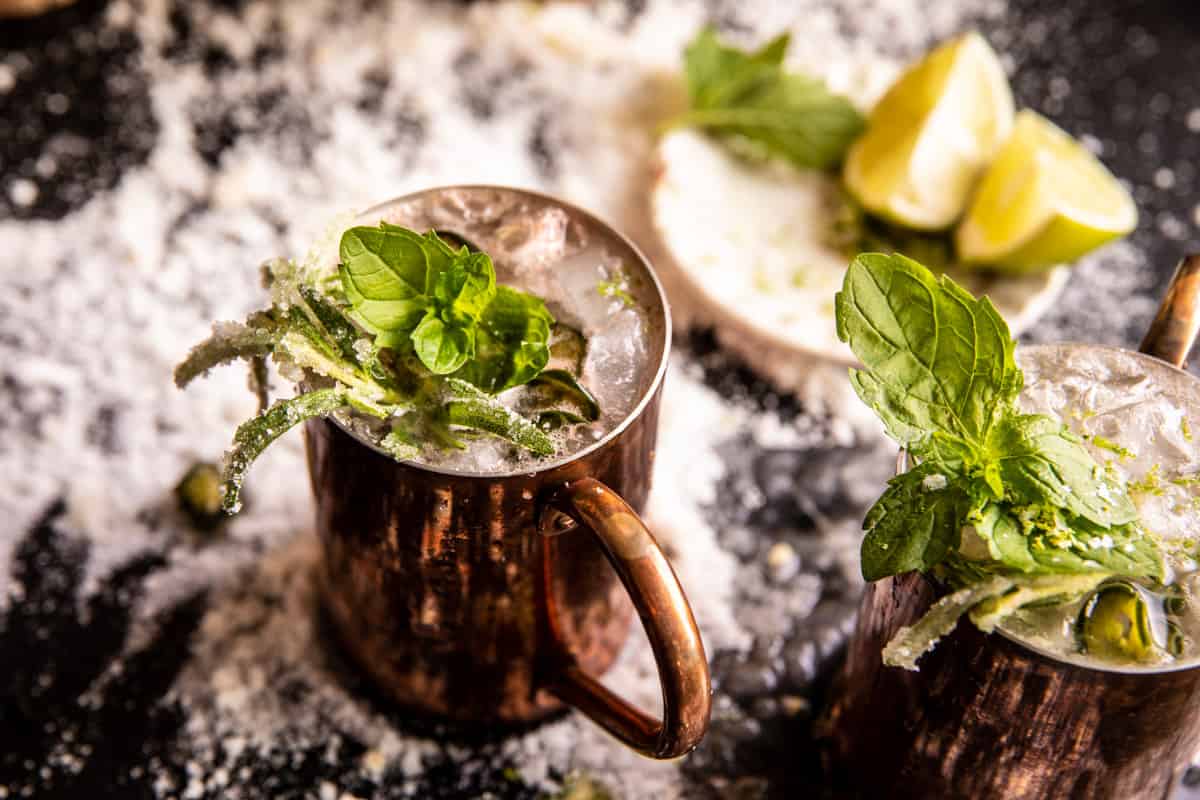 Spicy Jalapeño Ginger Moscow Mule (with Mocktail) | halfbakedharvest.com