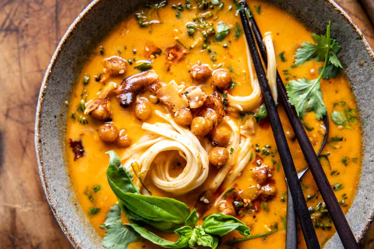 30 Minute Coconut Curry Noodle Soup | halfbakedharvest.com