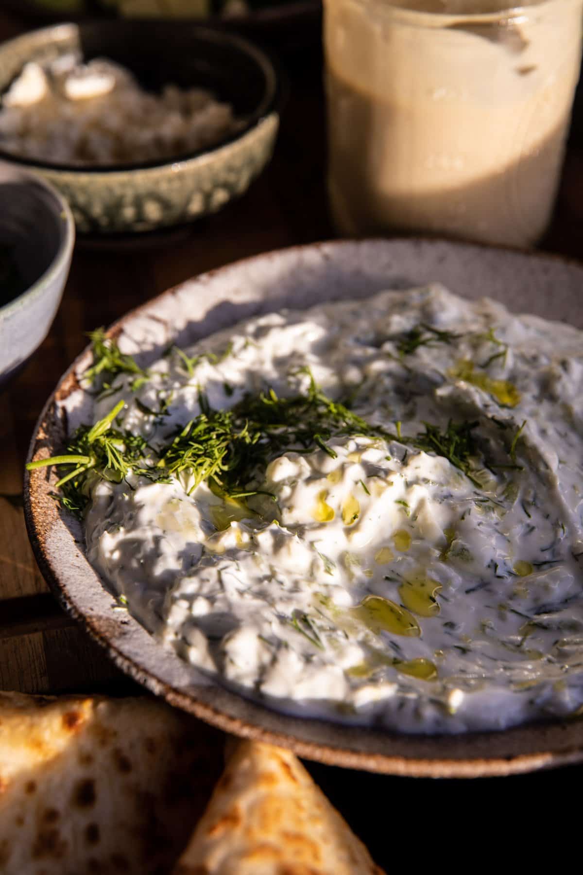 Cauliflower Tzatziki Bowls with Sweet Potato Fries | halfbakedharvest.com
