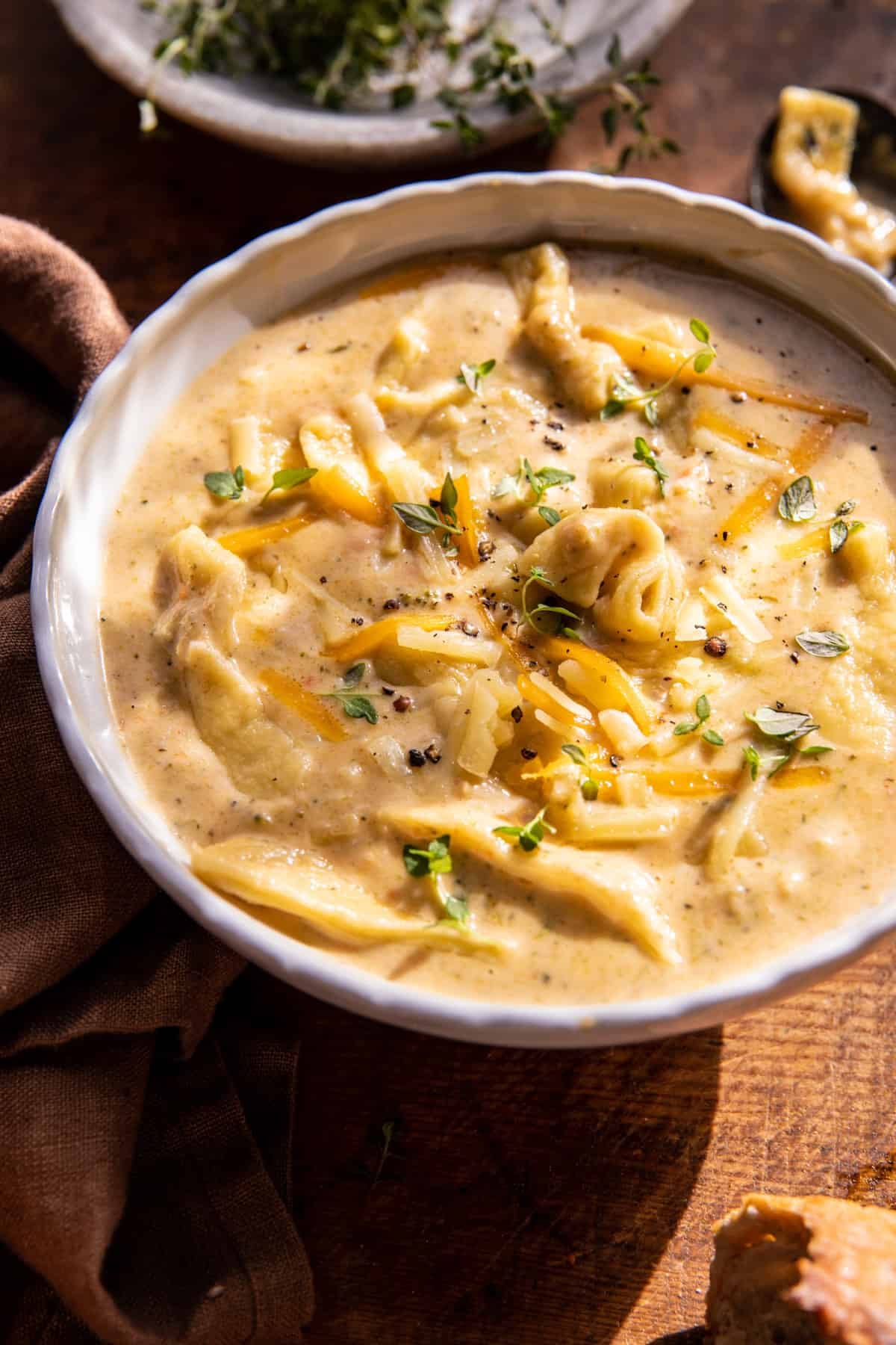 Broccoli Cheddar Noodle Soup | halfbakedharvest.com