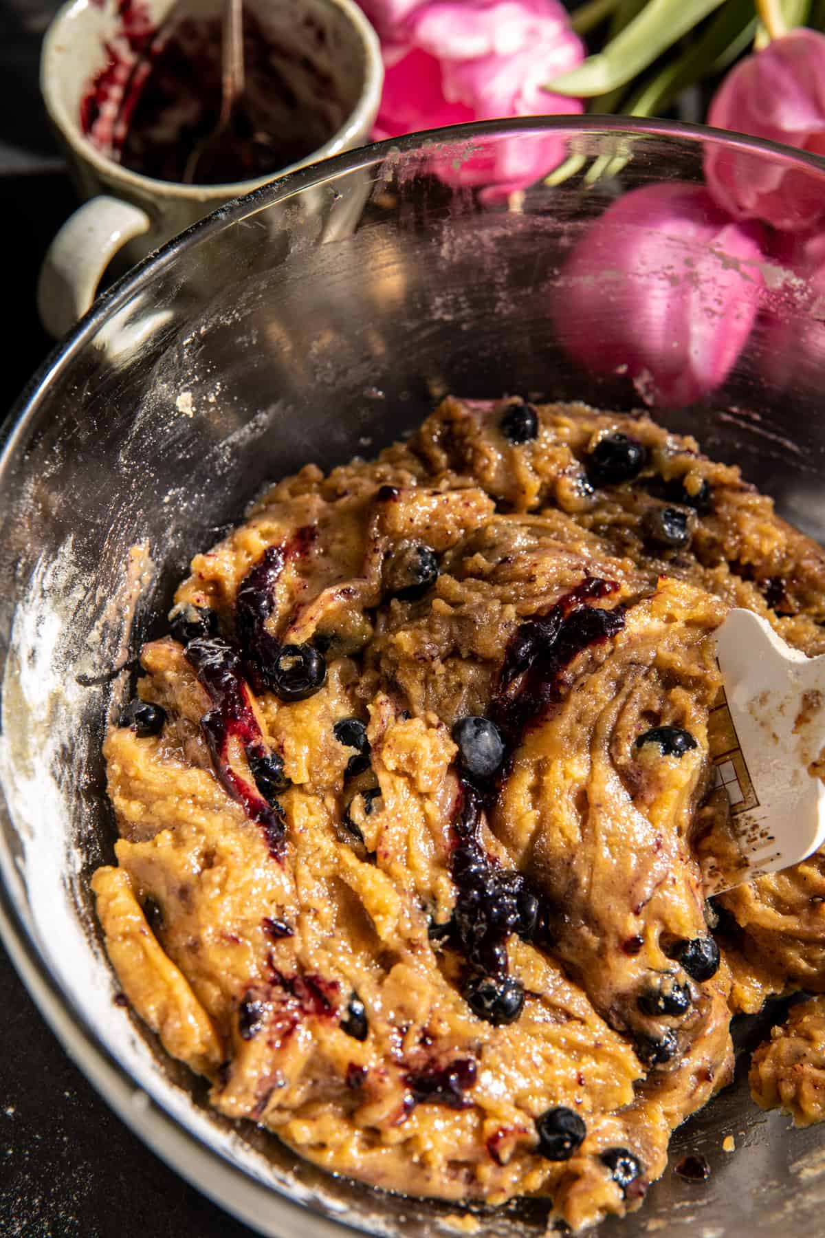 Giant Double Blueberry Muffin Cookie | halfbakedharvest.com