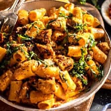 Spicy Tuscan Chicken Pasta| halfbakedharvest.com