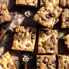 Coffee Chocolate Chip Blondies | halfbakedharvest.com