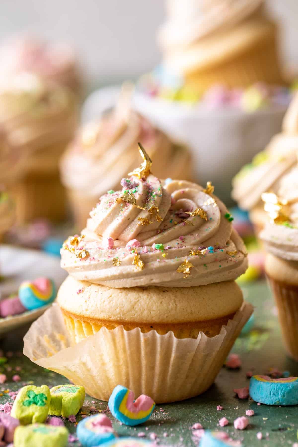 Lucky's Golden Ticket Cupcakes | halfbakedharvest.com