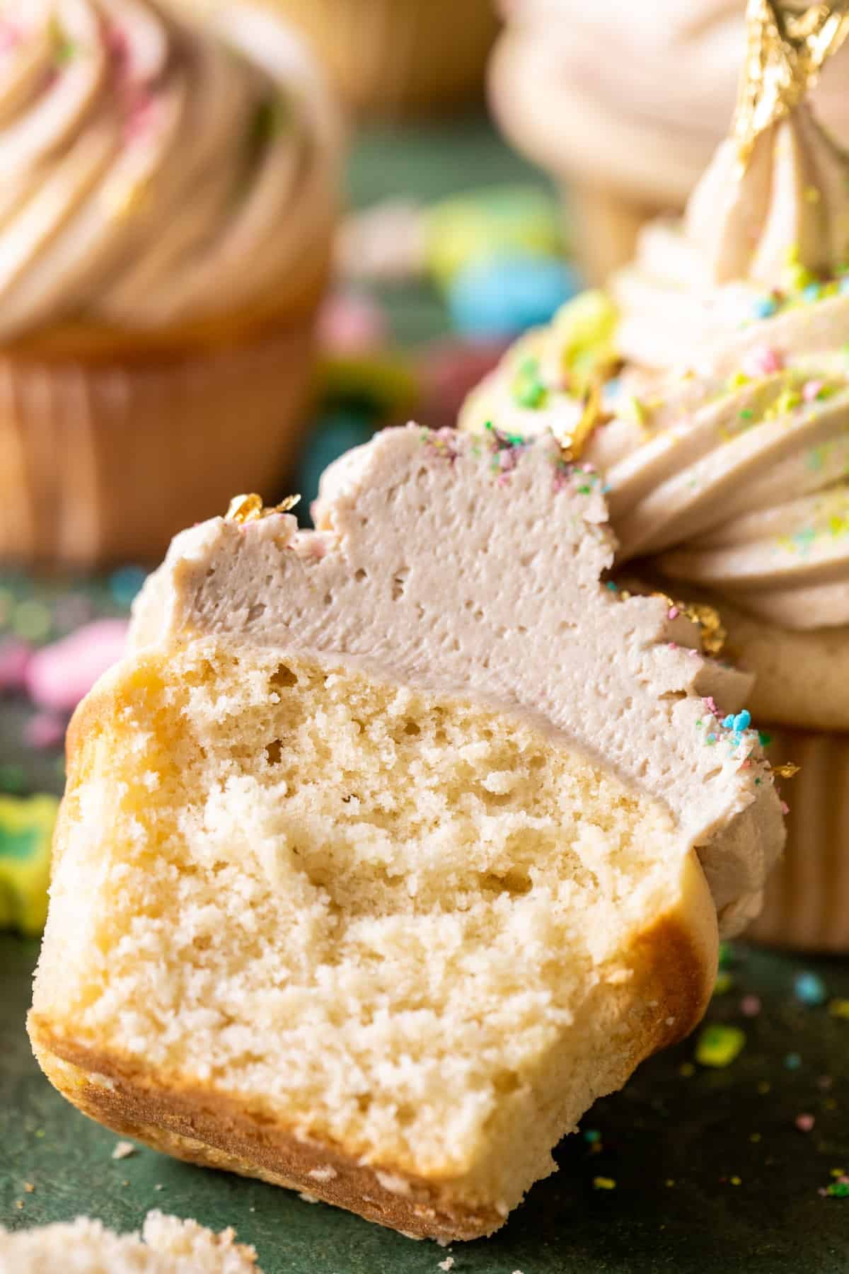 Lucky's Golden Ticket Cupcakes | halfbakedharvest.com