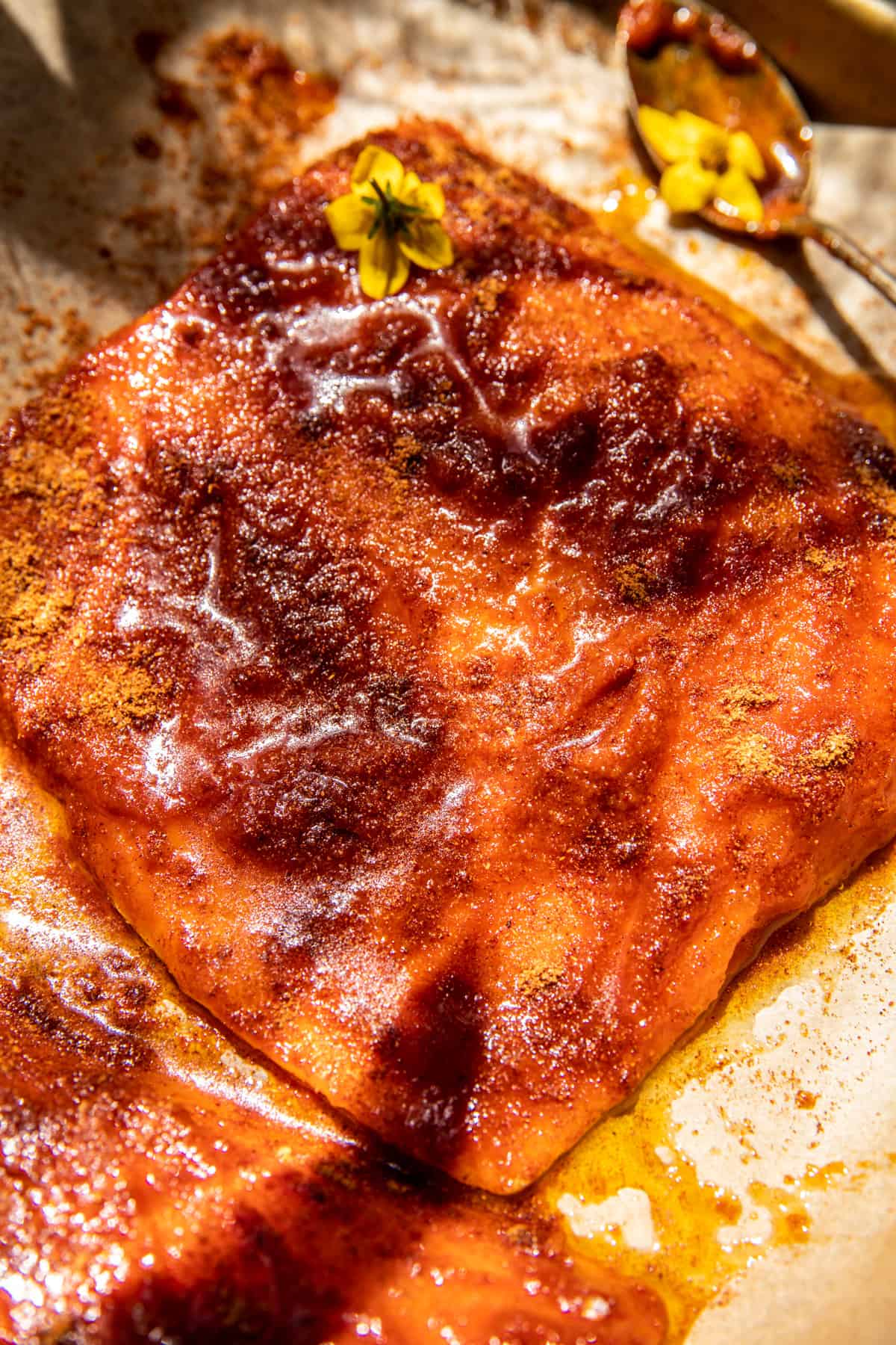 Chili Crisp Salmon Bowl with Avocado Mango Salsa | halfbakedharvest.com