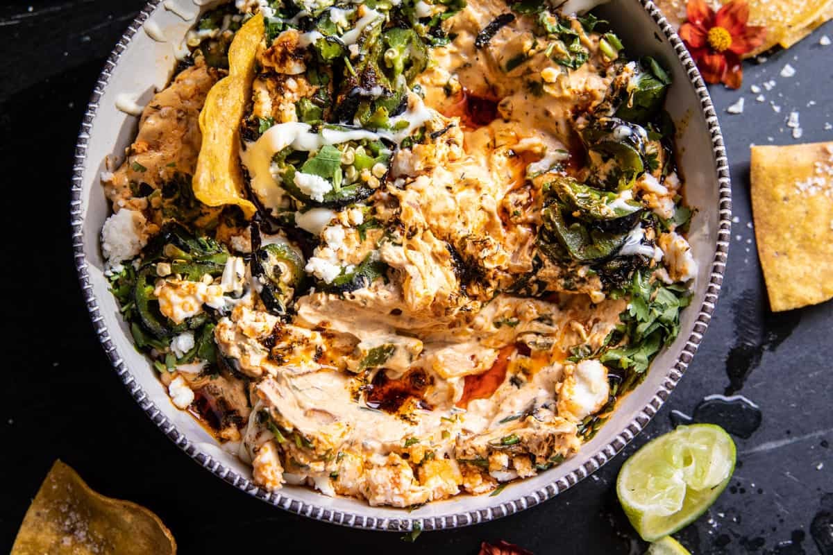 Mexican Street Style Jalapeño Dip | halfbakedharvest.com
