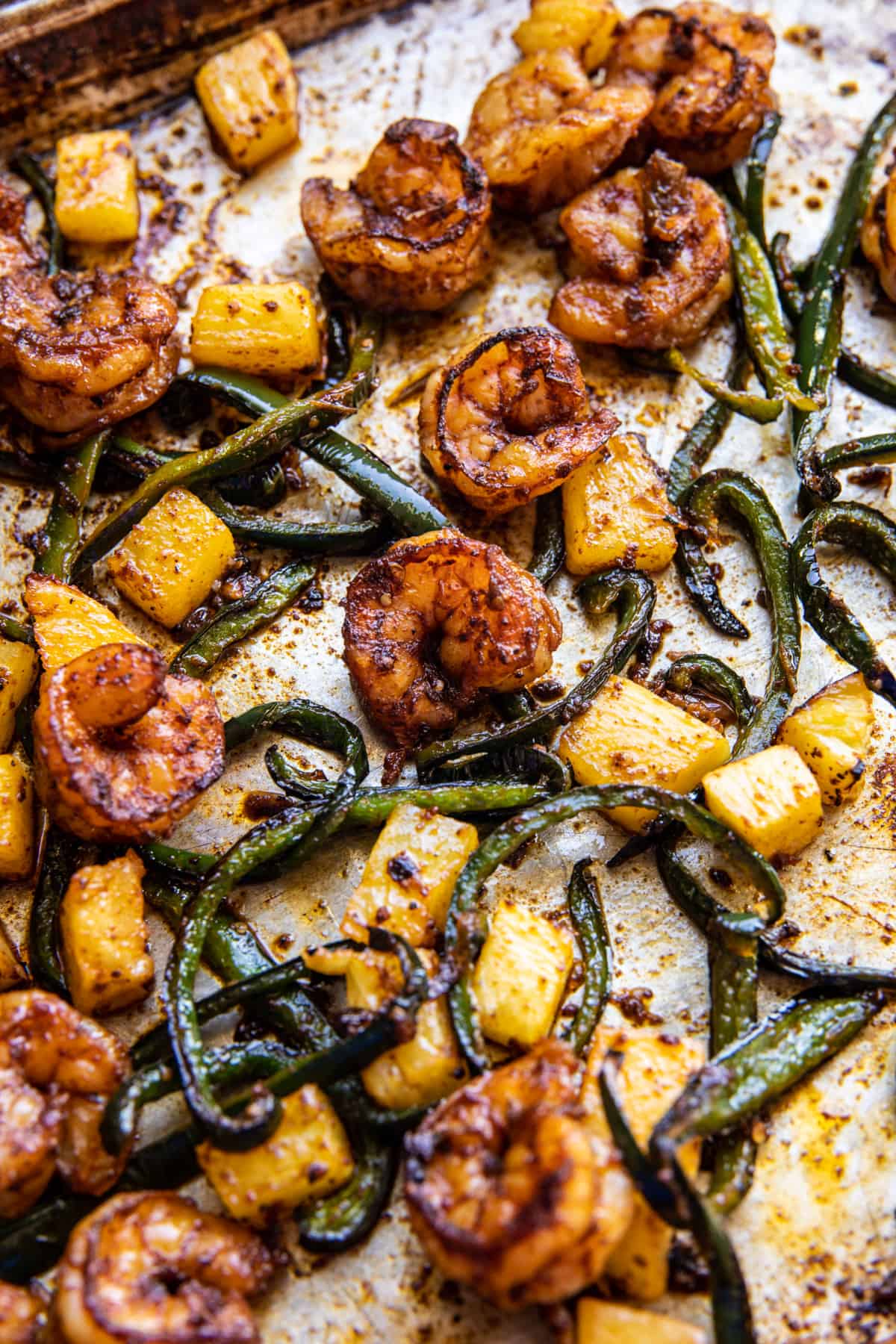 Quick Poblano Pineapple Shrimp Tacos with Cilantro Jalapeño Ranch | halfbakedharvest.com