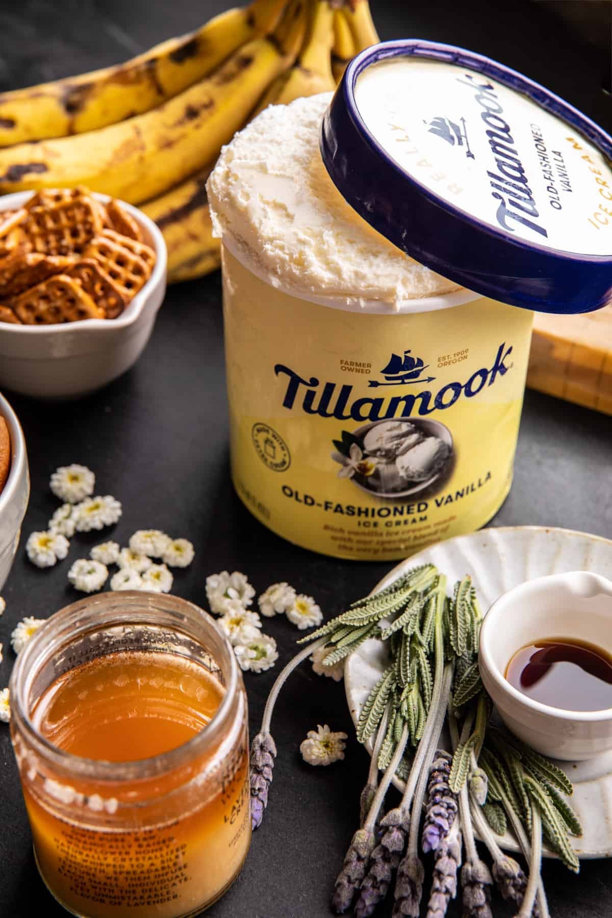 Salty Pretzel Banana Pudding Ice Cream Cake Cake | halfbakedharvest.com