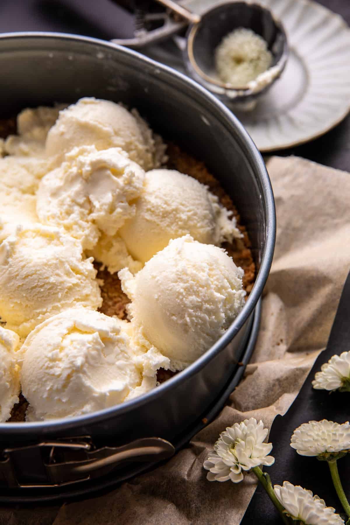 Salty Pretzel Banana Pudding Ice Cream Cake Cake | halfbakedharvest.com