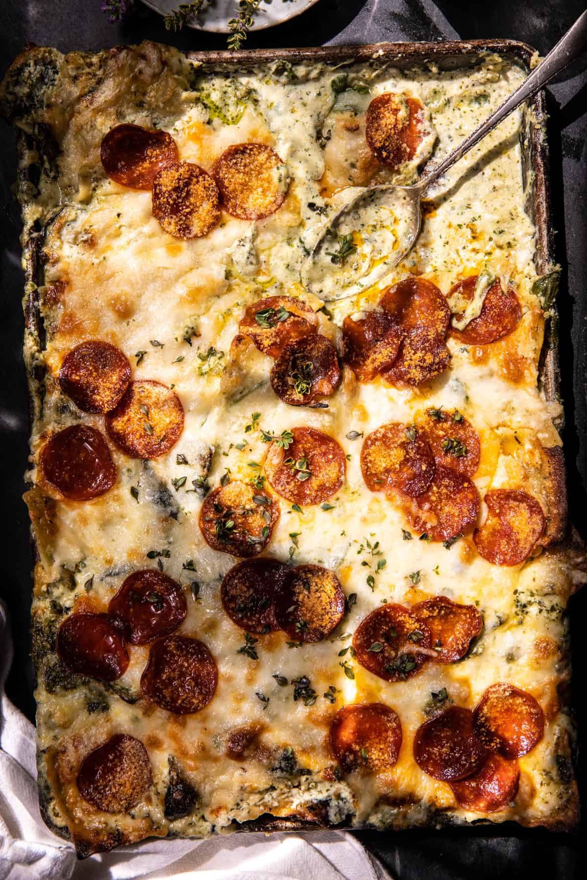 Sheet Pan White Pesto Lasagna | halfbakedharvest.com