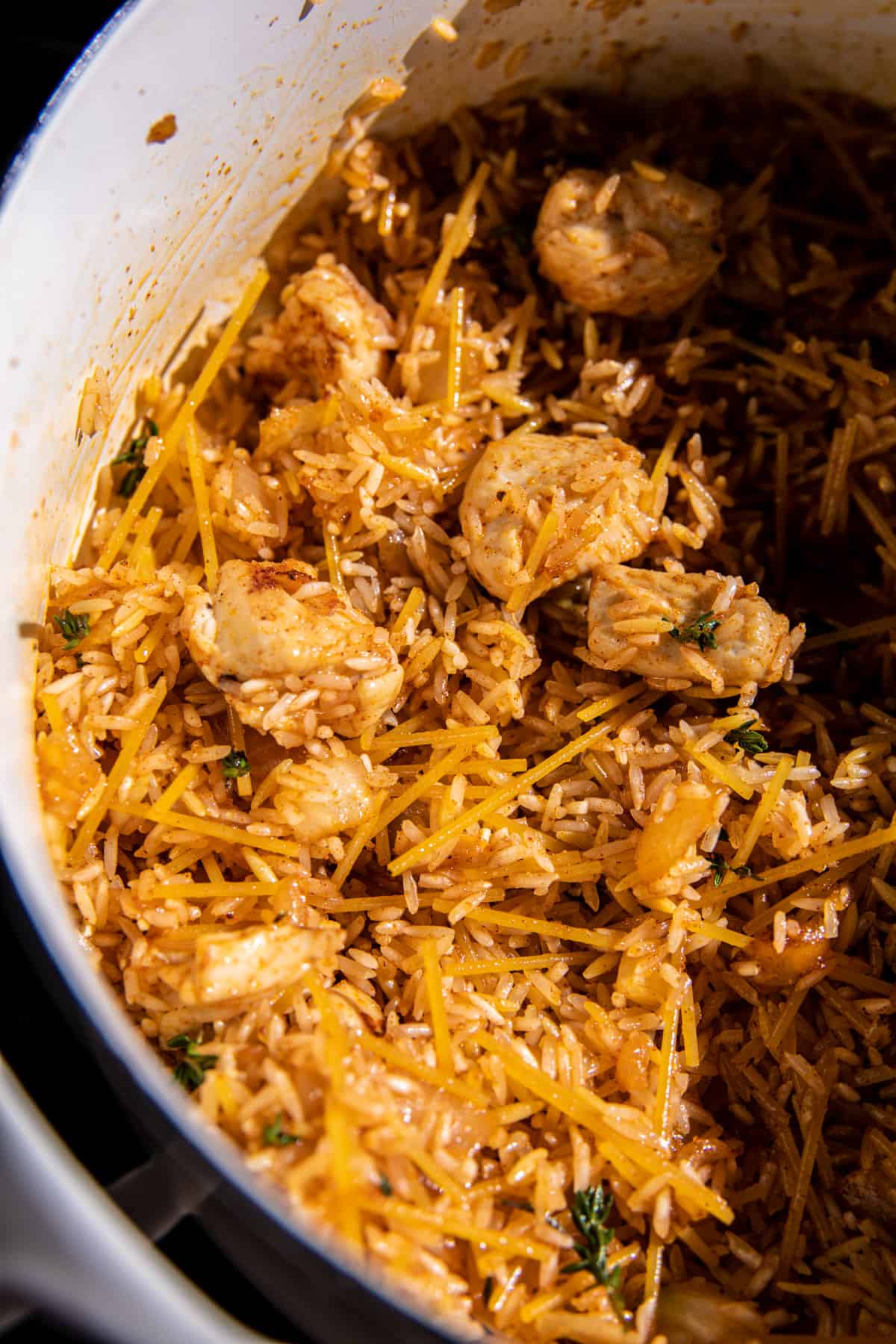 Souper Creamy Broccoli Cheddar Chicken Rice | halfbakedharvest.com