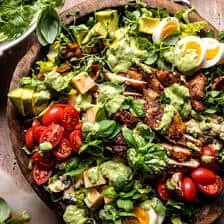 Chicken Cobb Salad with Avocado Ranch | halfbakedharvest.com