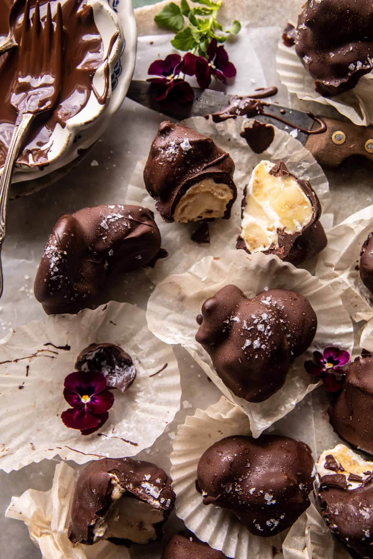 Frozen Chocolate Banana Yogurt Clusters | halfbakedharvest.com