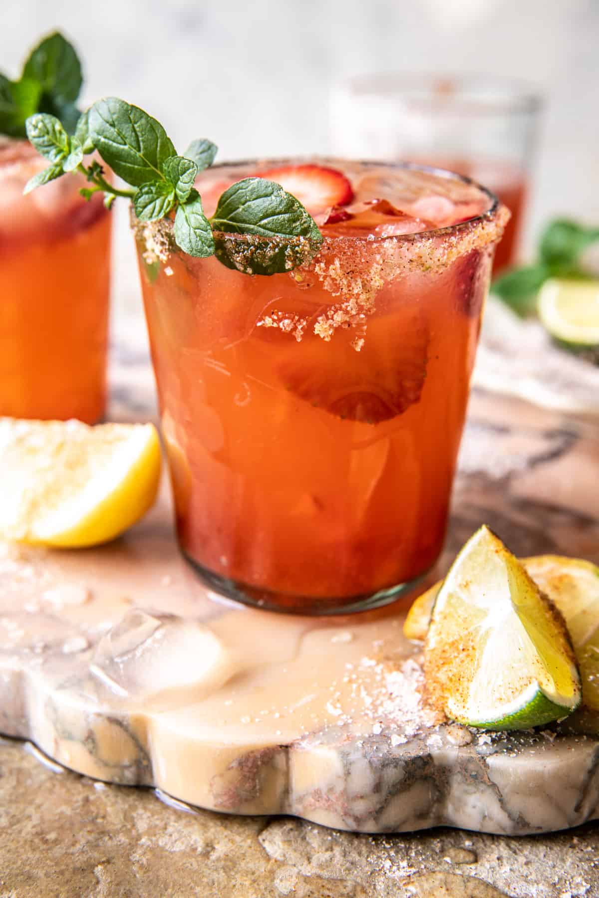 Strawberry Lemonade Aperol Margarita | halfbakedharvest.com