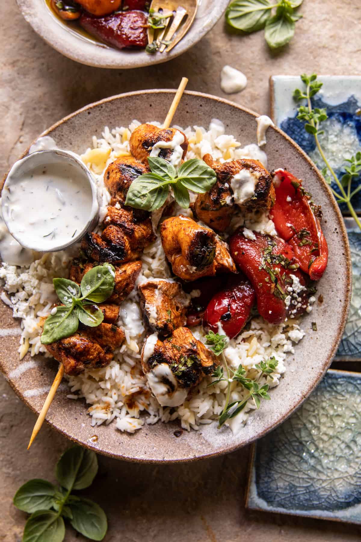 Chicken Tzatziki Rice Bowls | halfbakedharvest.com