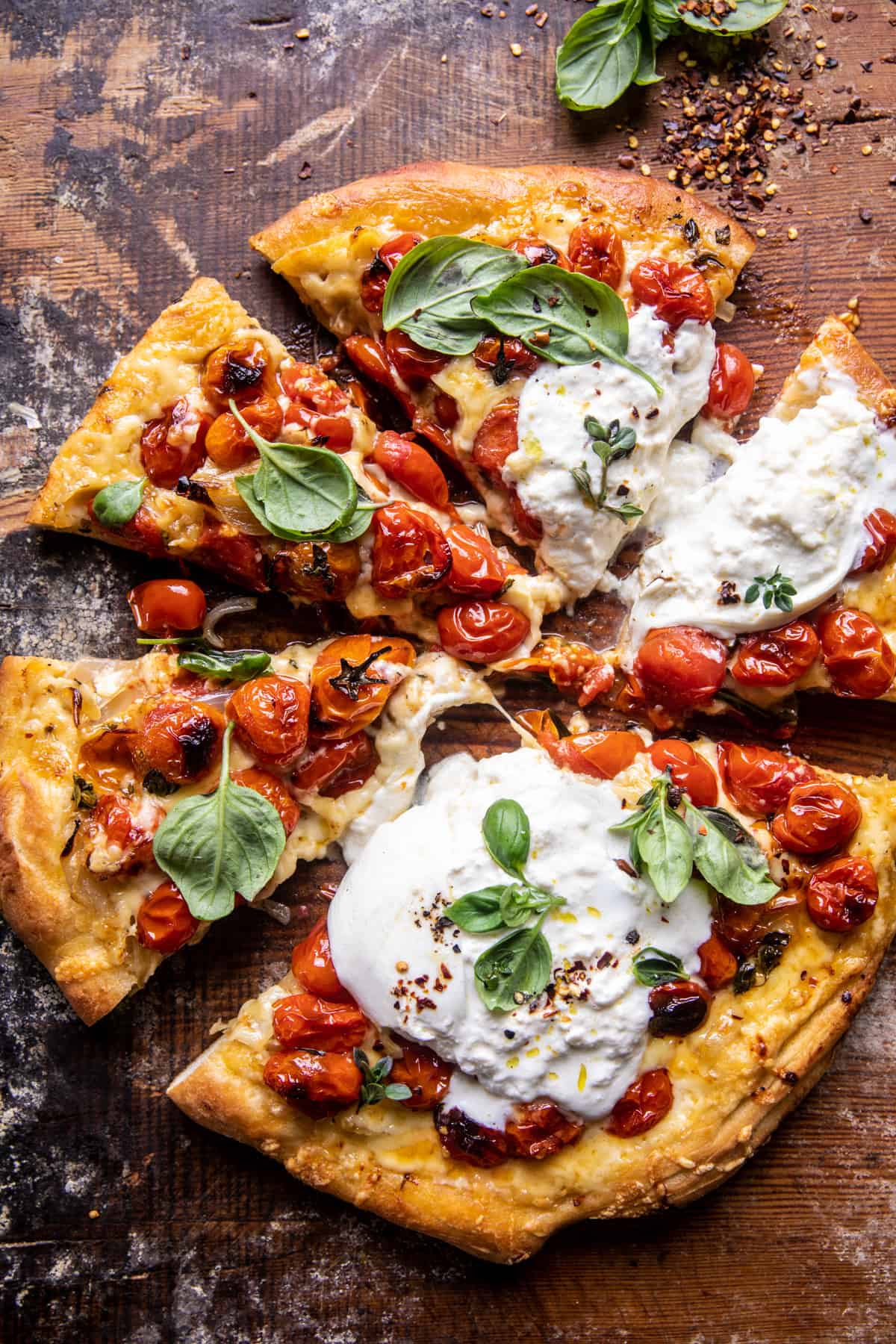 Herb Roasted Cherry Tomato Pizza | halfbakedharvest.com