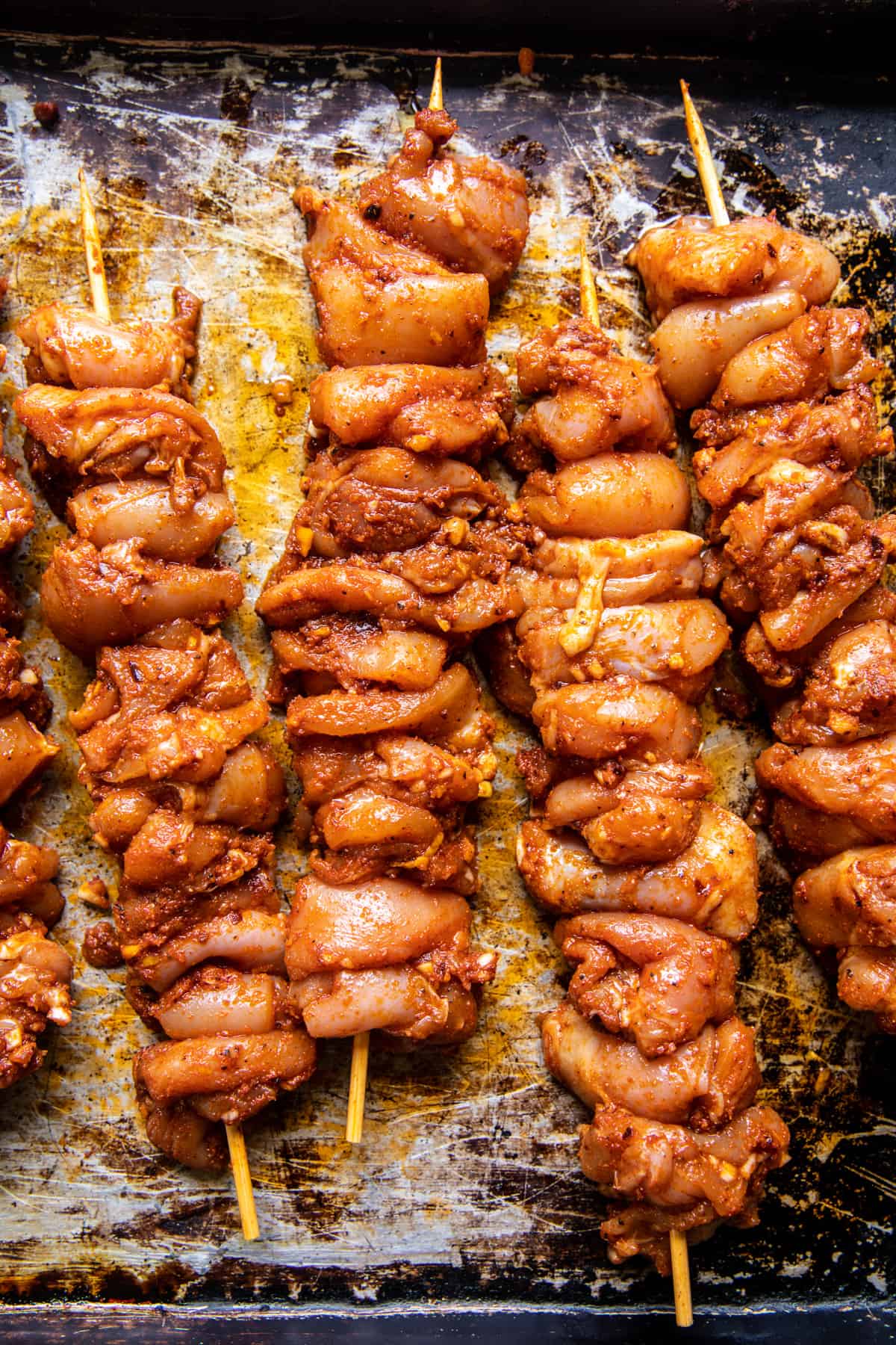 Lemon Feta Paprika Chicken Skewers with Charred Corn | halfbakedharvest.com