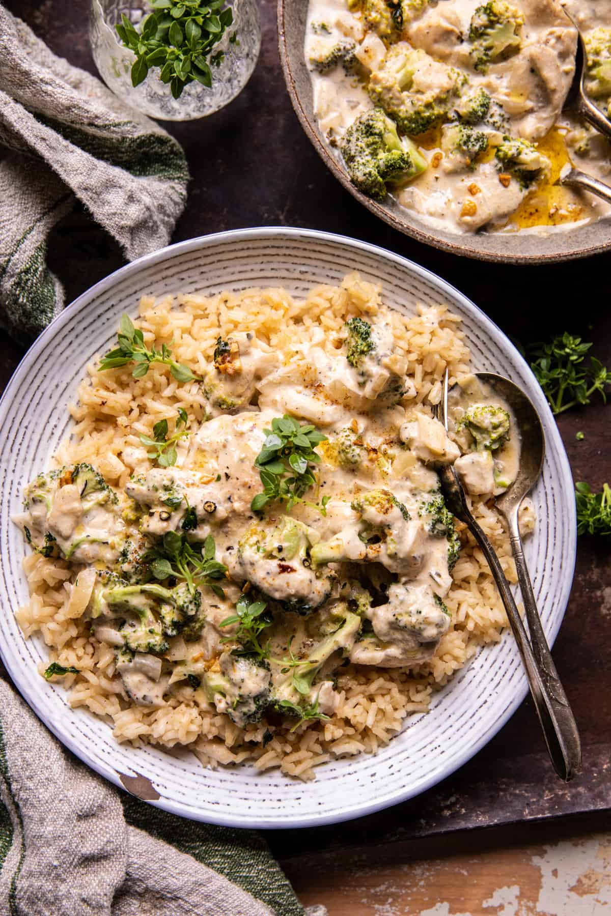 Crockpot Creamy Broccoli Cheddar Chicken | halfbakedharvest.com