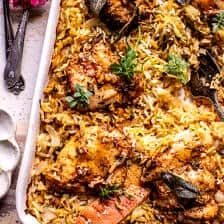 One Pan Herb Butter Chicken and Zucchini Rice Pilaf | halfbakedharvest.com