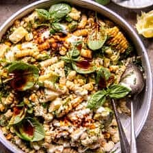 Street Corn Pasta Salad | halfbakedarvest.com