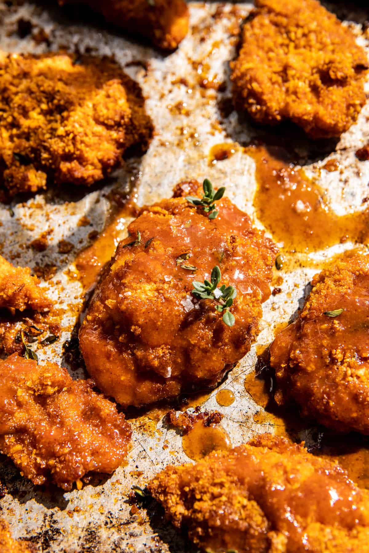 Baked Crunchy Maple Dijon Chicken | halfbakedharvest.com