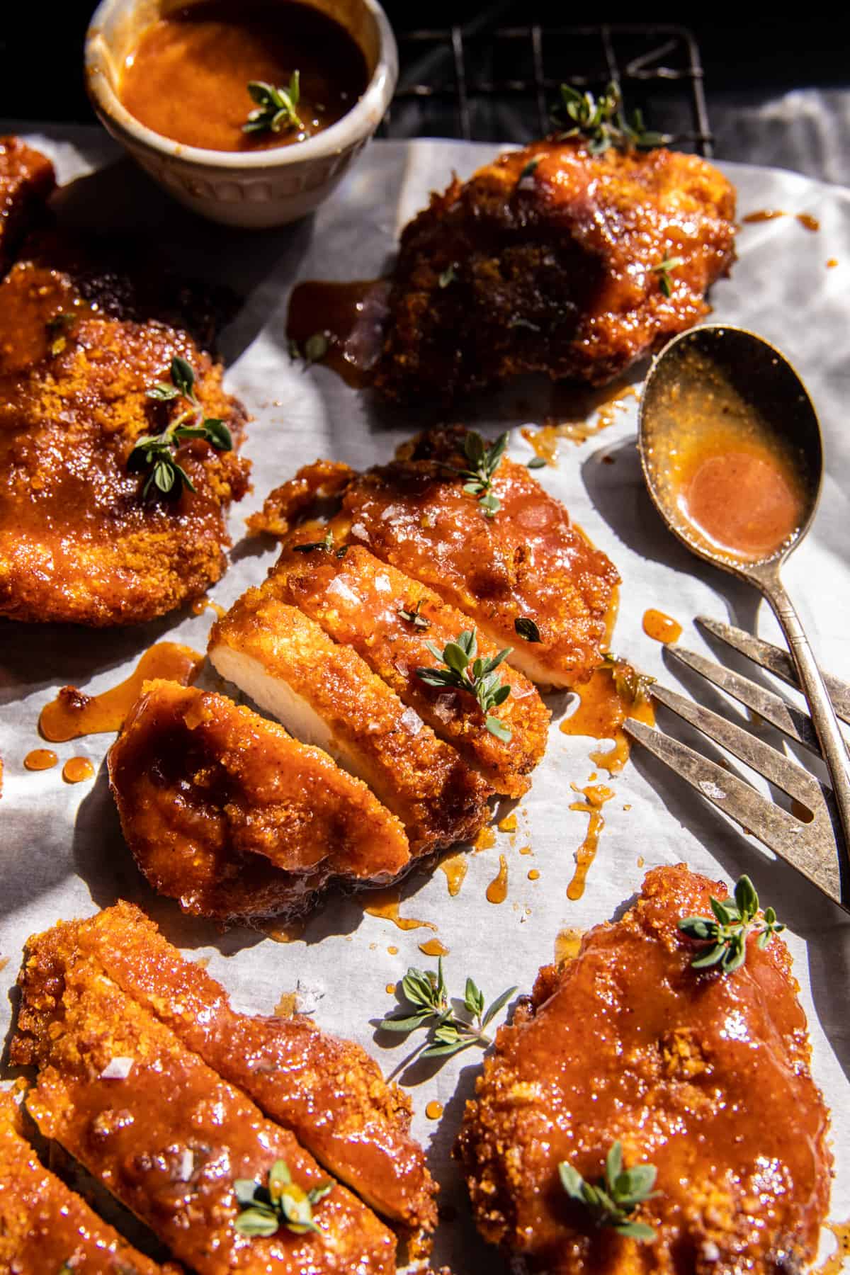 Baked Crunchy Maple Dijon Chicken | halfbakedharvest.com