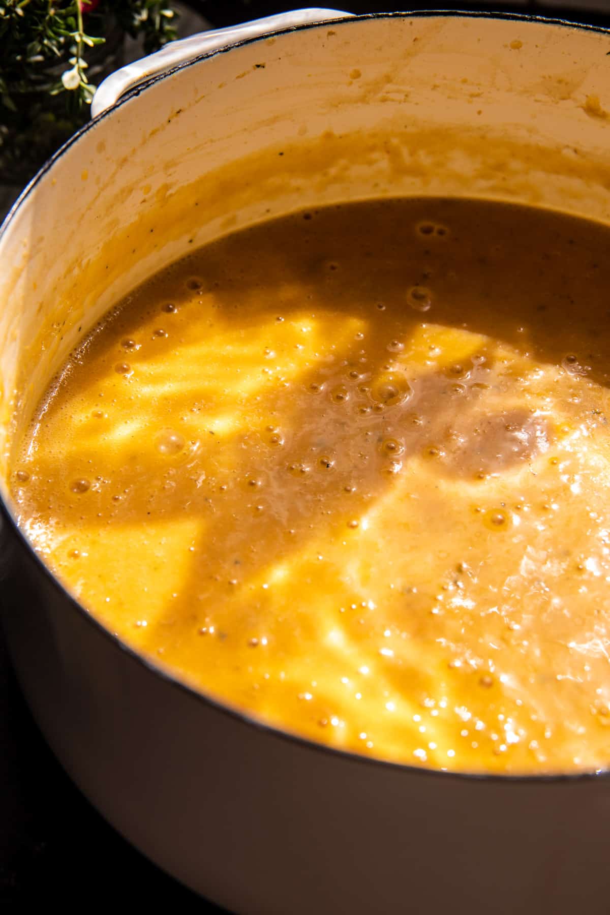 Brie and Cheddar Butternut Squash Beer Soup | halfbakedharvest.com