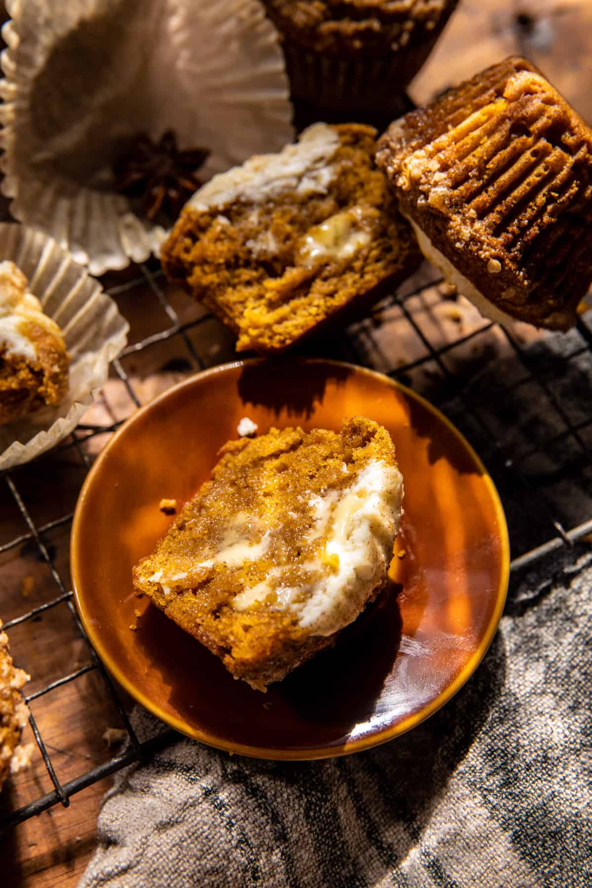 Pumpkin Cream Cheese Muffins | halfbakedharvest.com