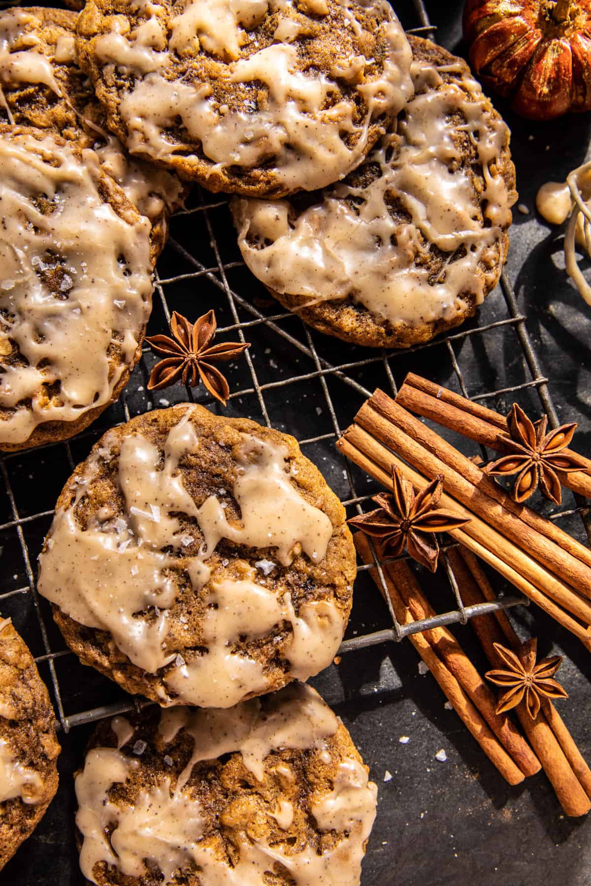 Brown Butter Pumpkin Oatmeal Latte Cookies | halfbakedharvest.com